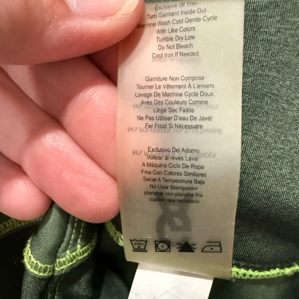 Good American Tonal‎ Leggings 7/8, Heathered Forest, size 2